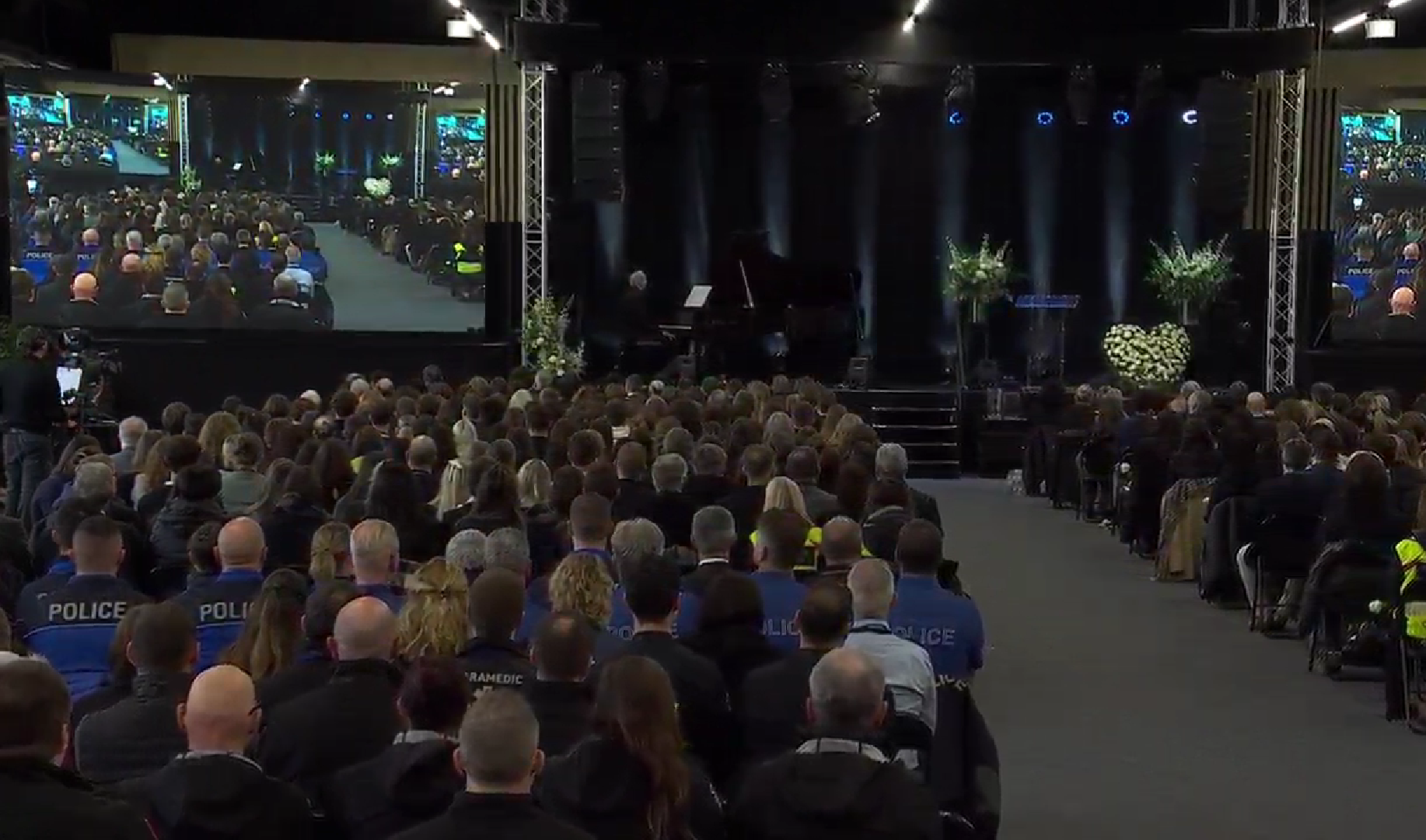 مراسم  تأبين ضحايا حادث الحريق