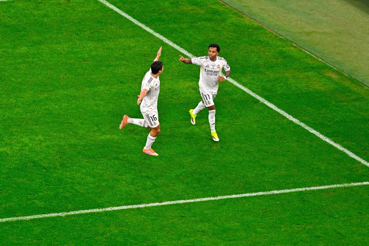 احتفال رودريغو بالهدف