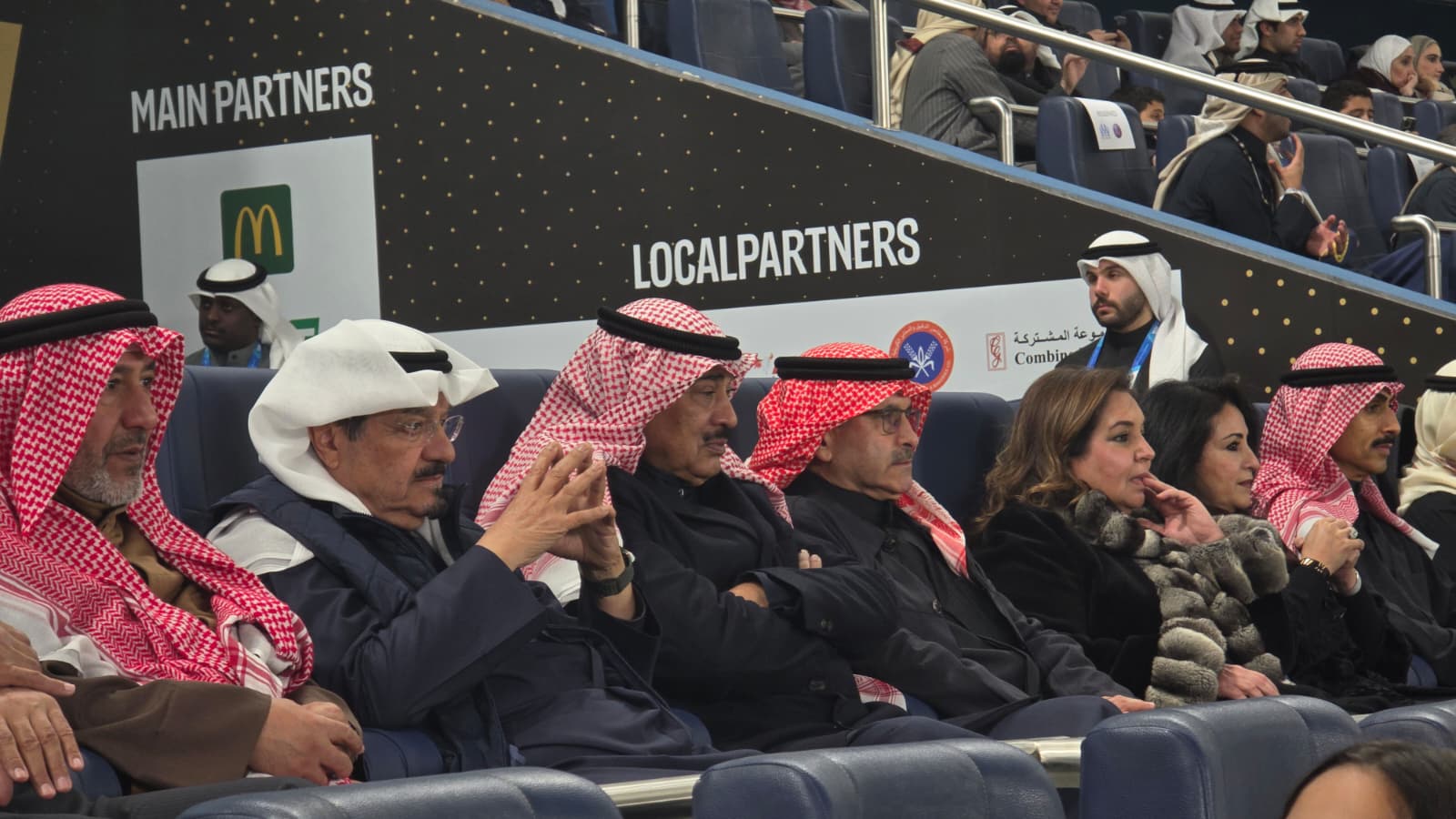 His Highness the Crown Prince Sheikh Sabah Khaled Al-Hamad Al-Sabah and His Highness the Prime Minister Sheikh Ahmad Abdullah Al-Ahmad Al-Sabah.