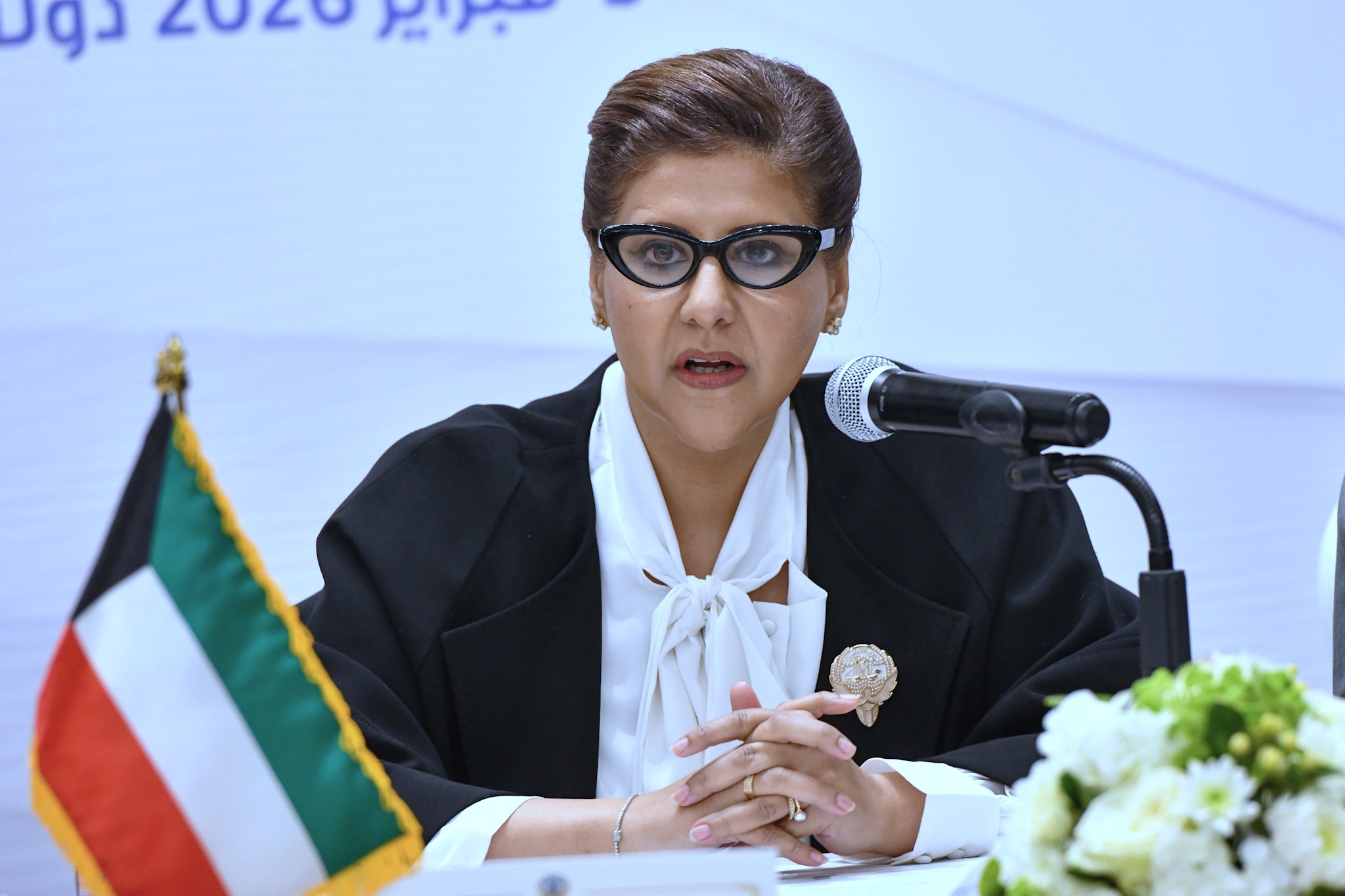 La ministre adjointe des Affaires étrangères aux Droits de l’Homme, Cheikha Jawaher Ibrahim Al-Duaij Al-Sabah.