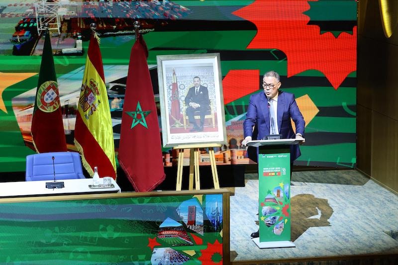 رئيس الاتحاد المغربي لكرة القدم فوزي لقجع خلال المنتدى