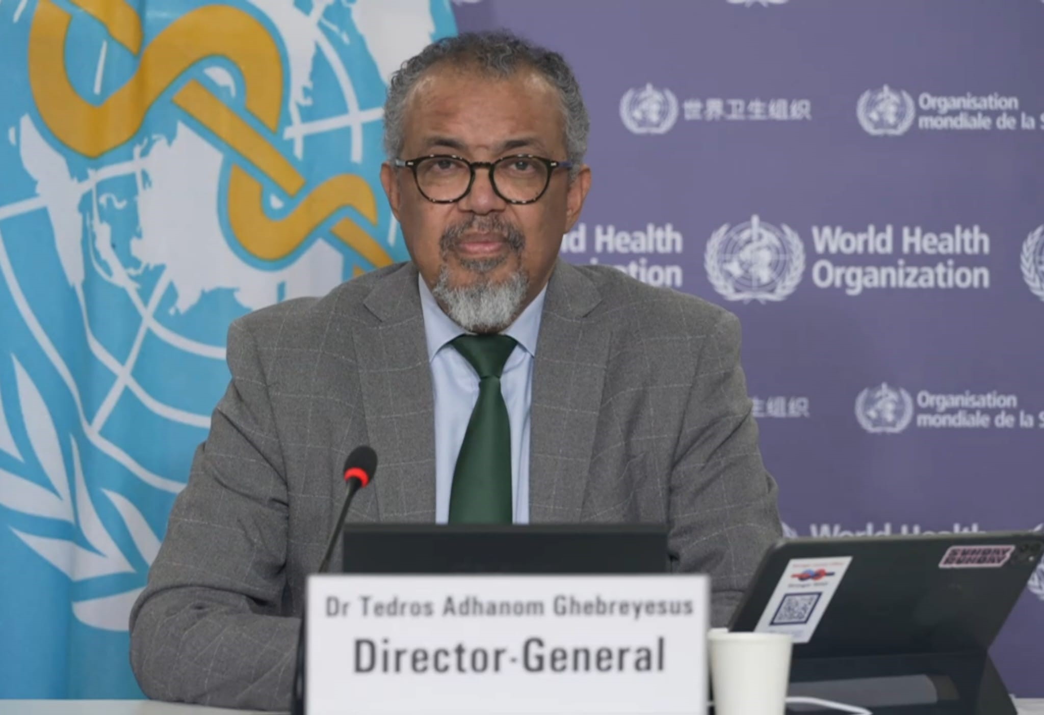 Director-General of the World Health Organization (WHO) Tedros Adhanom Ghebreyesus
