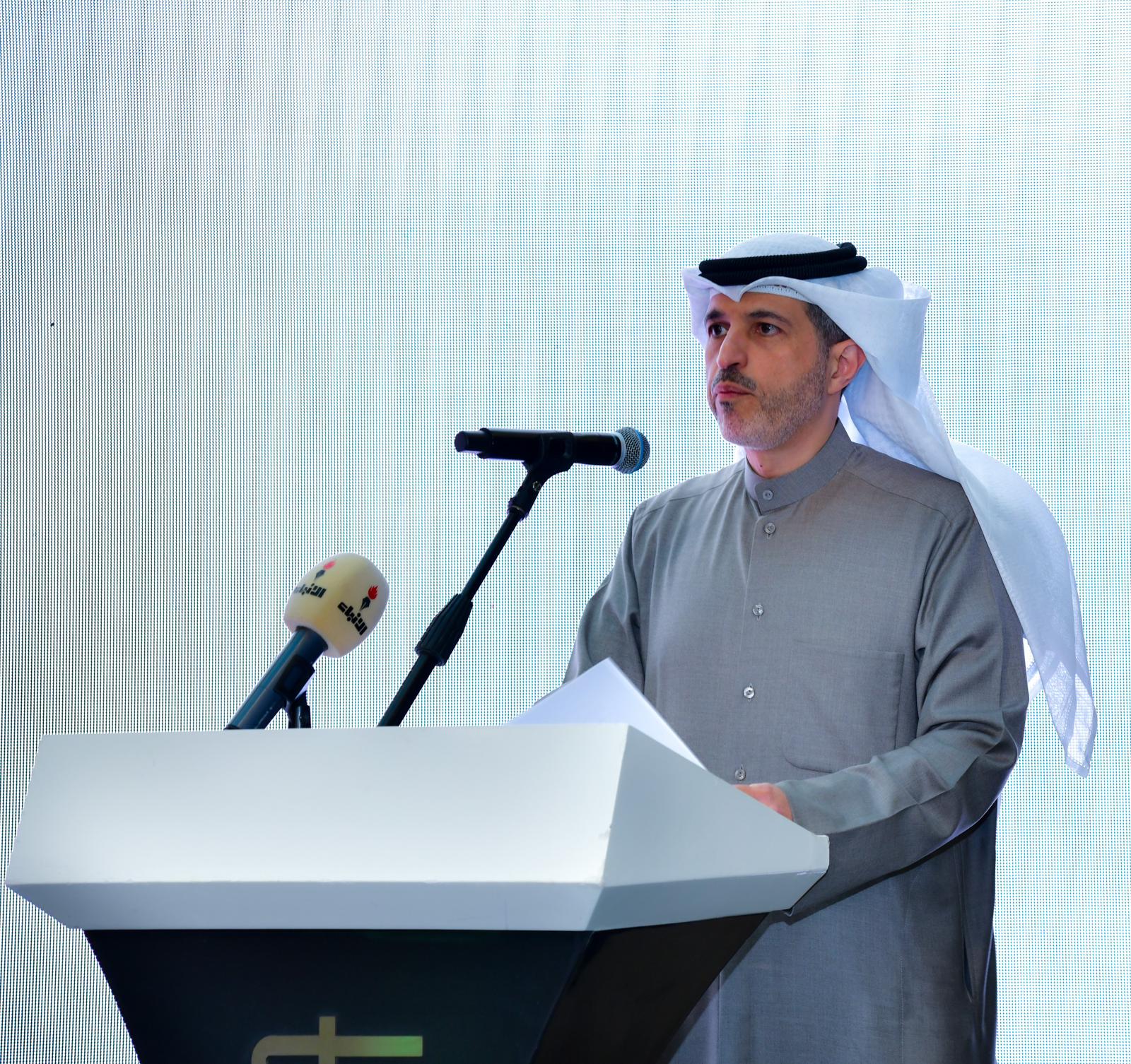 المدير العام لمعهد الكويت للأبحاث العلمية الدكتور فيصل الحميدان يلقي كلمته خلال الحفل