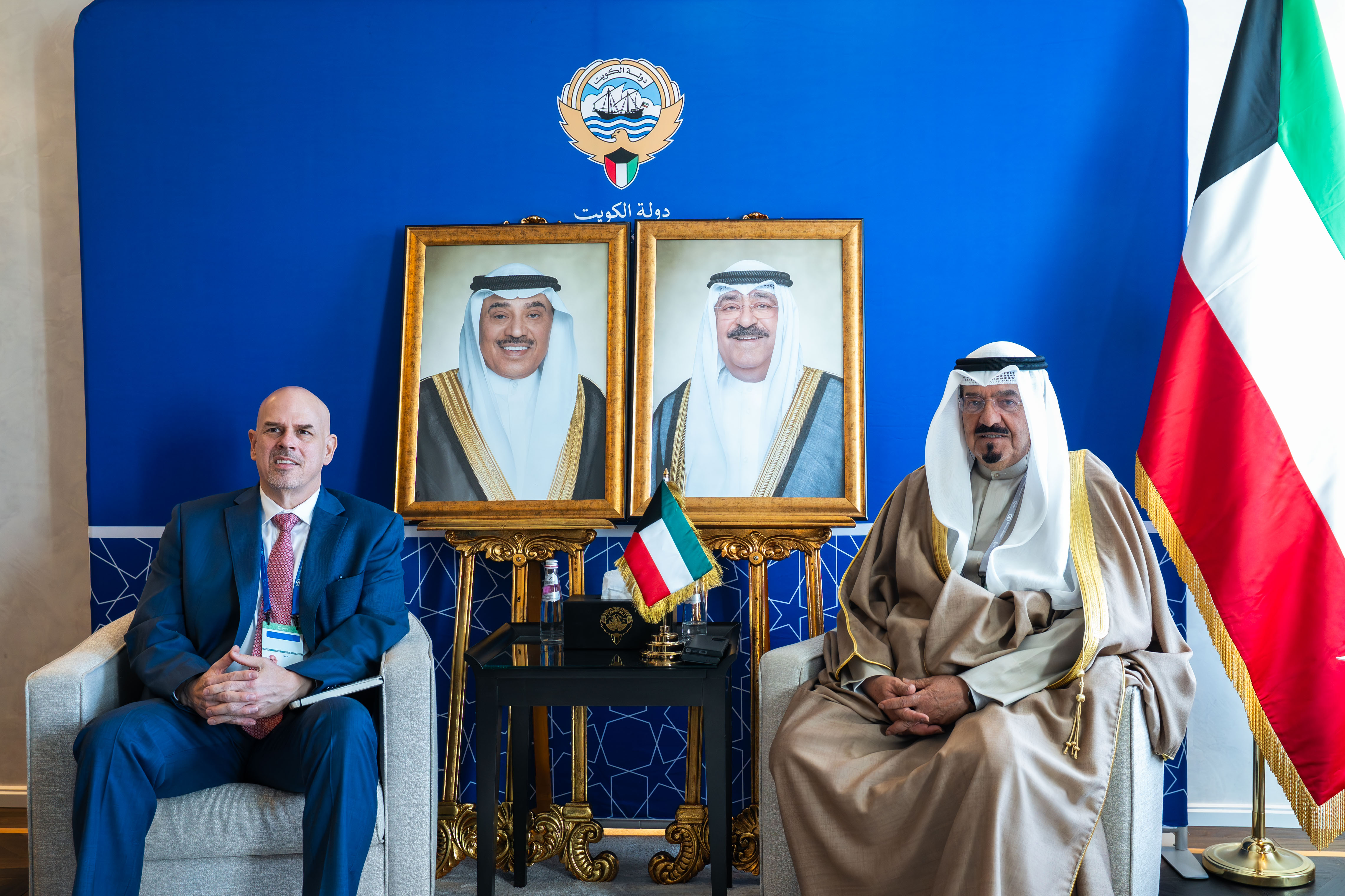 سمو الشيخ أحمد عبدالله الأحمد الصباح رئيس مجلس الوزراء يستقبل  الرئيس التنفيذي لشركة أوراكل مايك سيسيليا