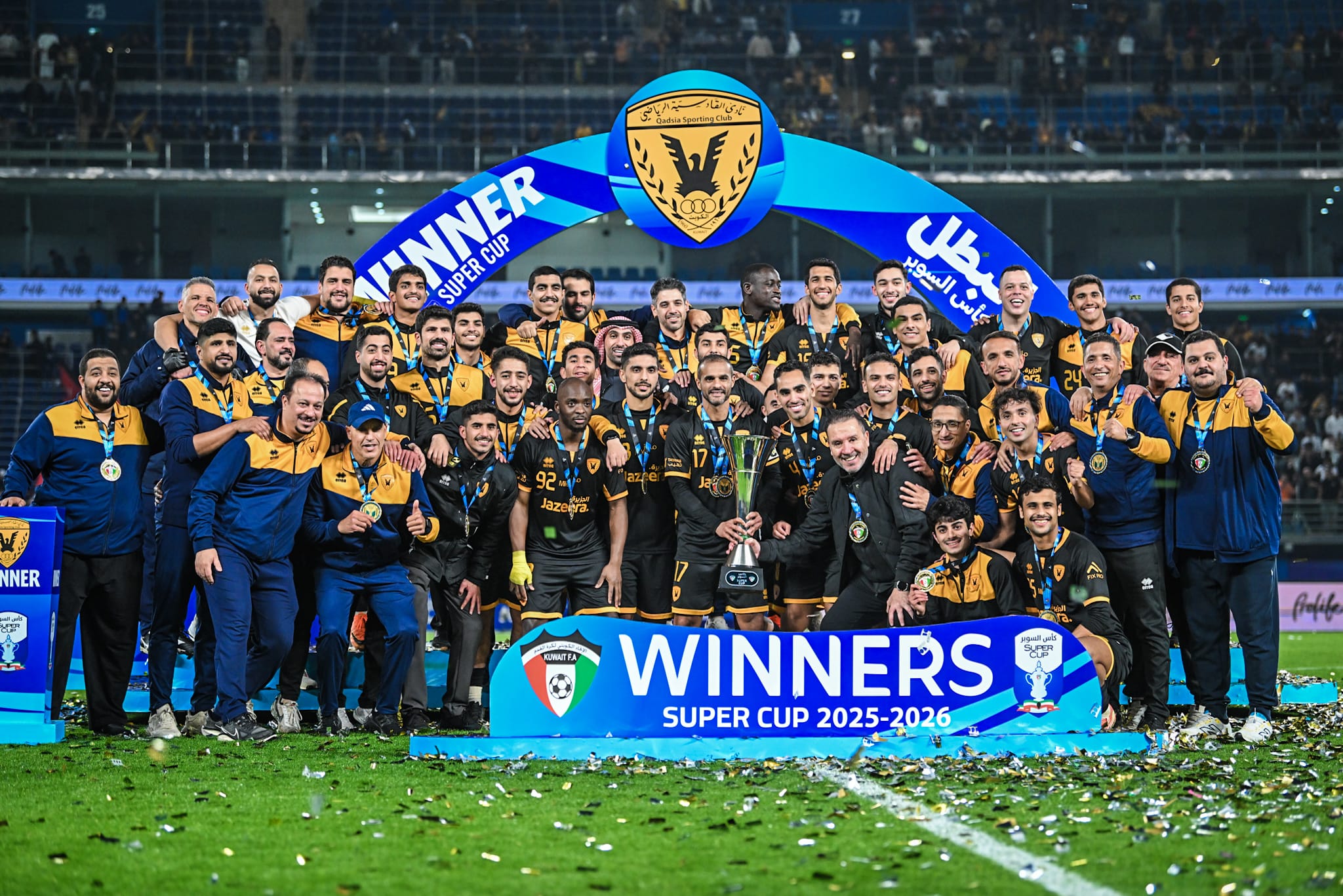 Qadsia secures 7th Super Cup trophy