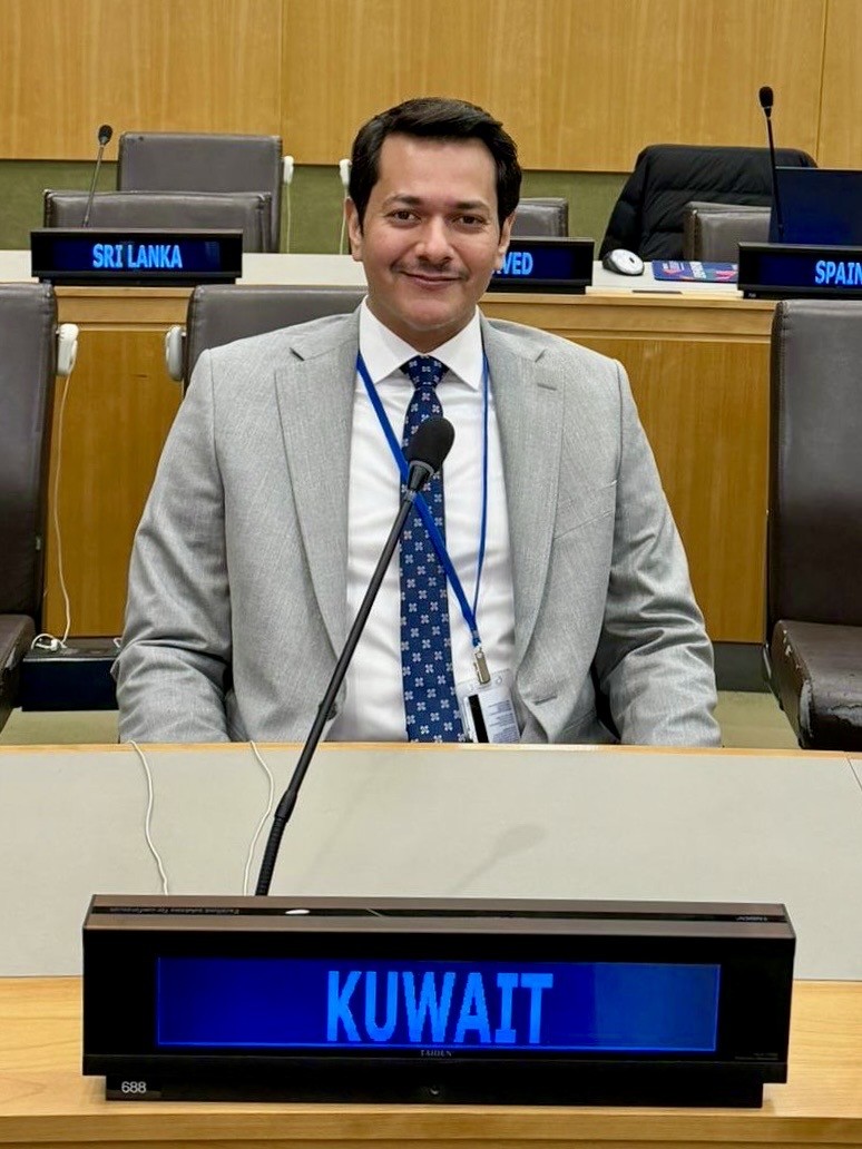 عضو وفد دولة الكويت المشارك من إدارة الفتوى والتشريع محامي الدولة عبدالله بوقريص