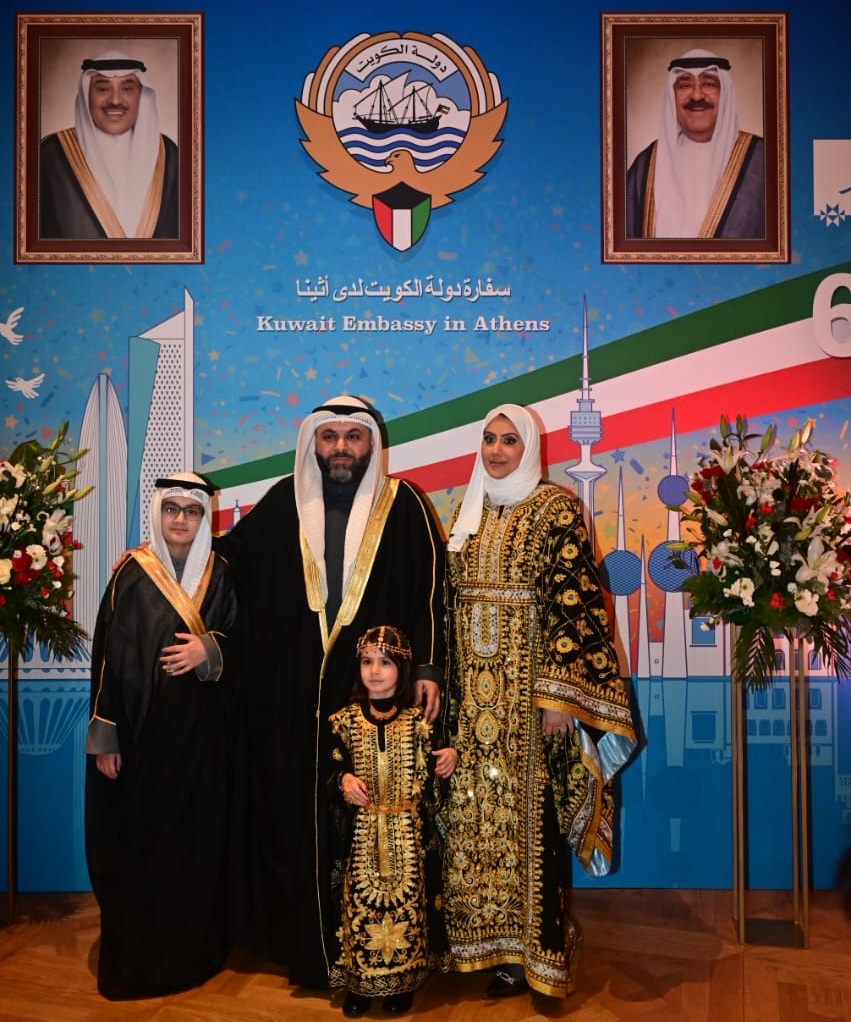 القائم بالأعمال بالإنابة بالسفارة المستشار عبدالله الأذينة خلال الإحتفال