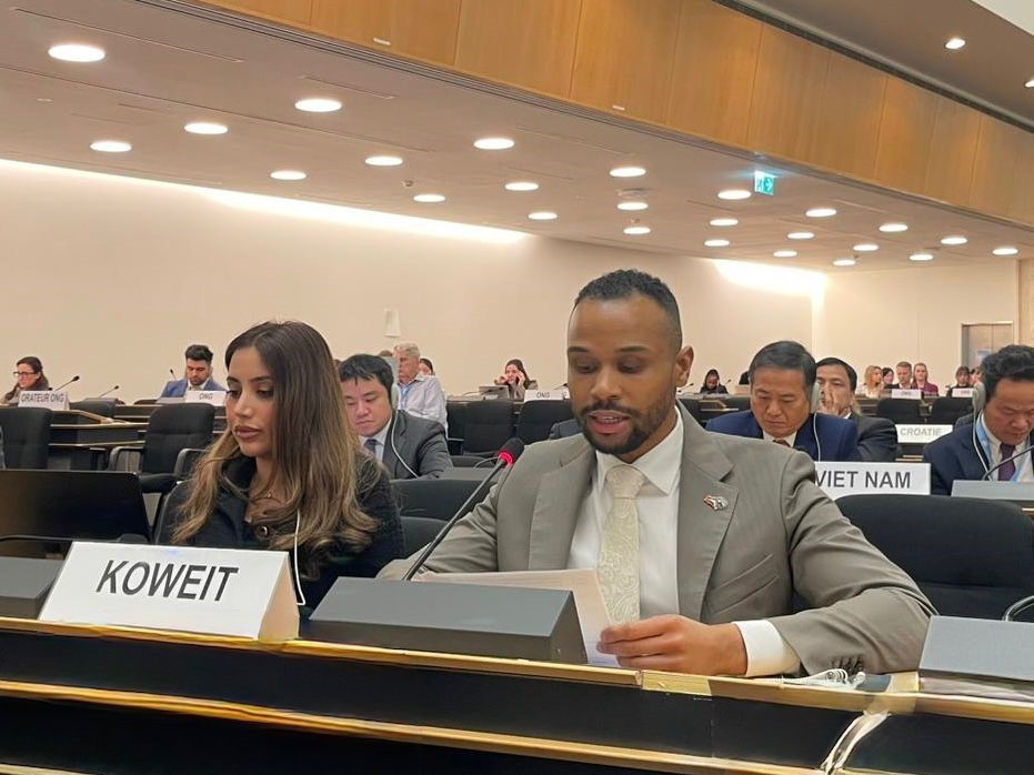 Le troisième secrétaire de la Mission permanente du Koweït, Ahmed Salmeen