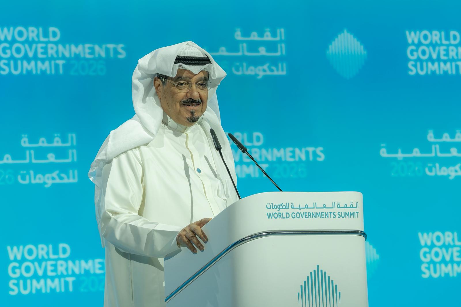 Son Altesse le Premier ministre prononce un discours au Sommet mondial des gouvernements à Dubaï.