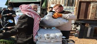 (نماء الخيرية) توزع سلالا غذائية ووقدا للتدفئة على اللاجئين السوريين في تركيا                                                                                                                                                                             