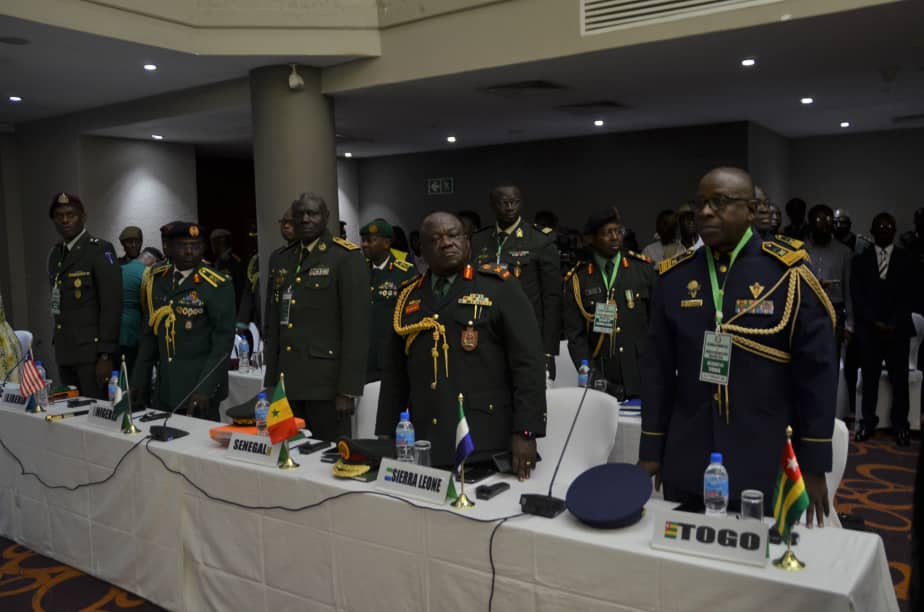 جانب من اجتماع رؤساء هيئات أركان دول إيكواس