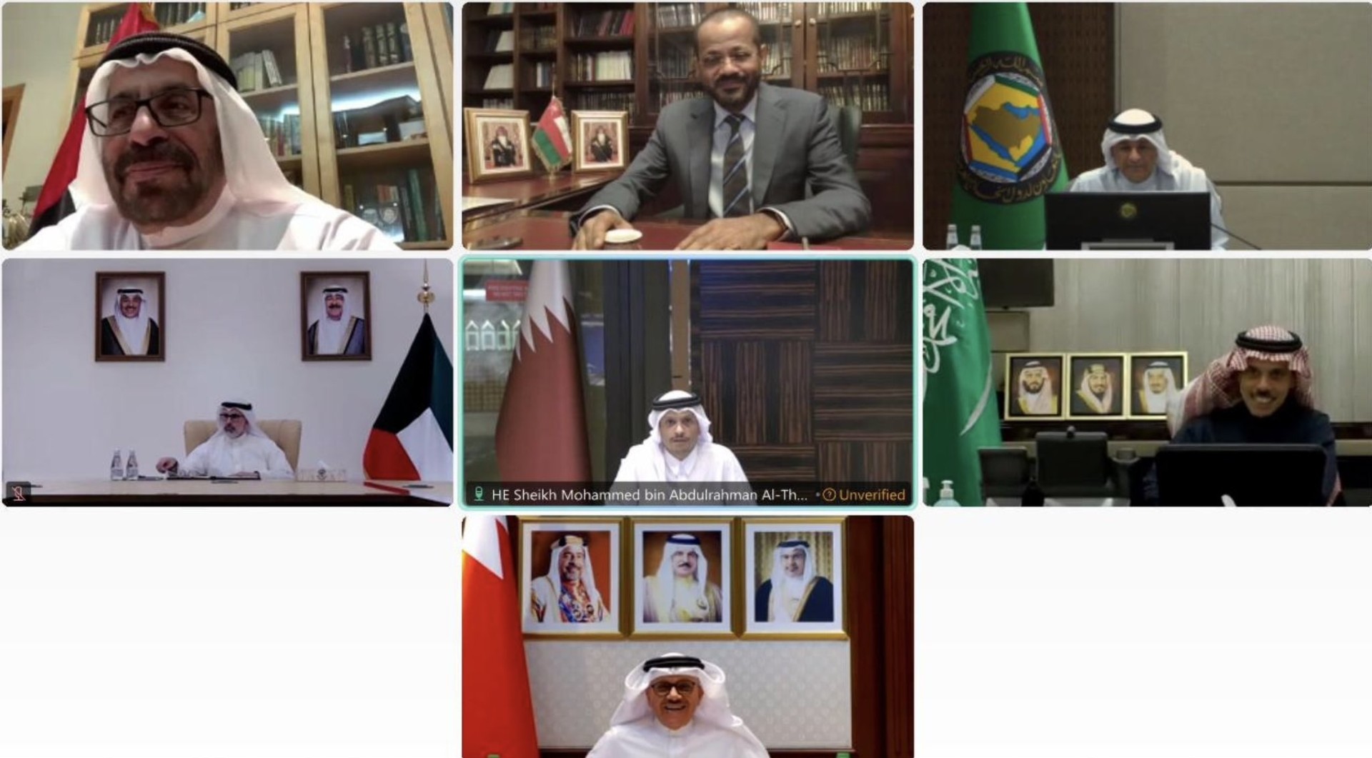 GCC FMs hold videoconference on Iranian aggression on Gulf countries