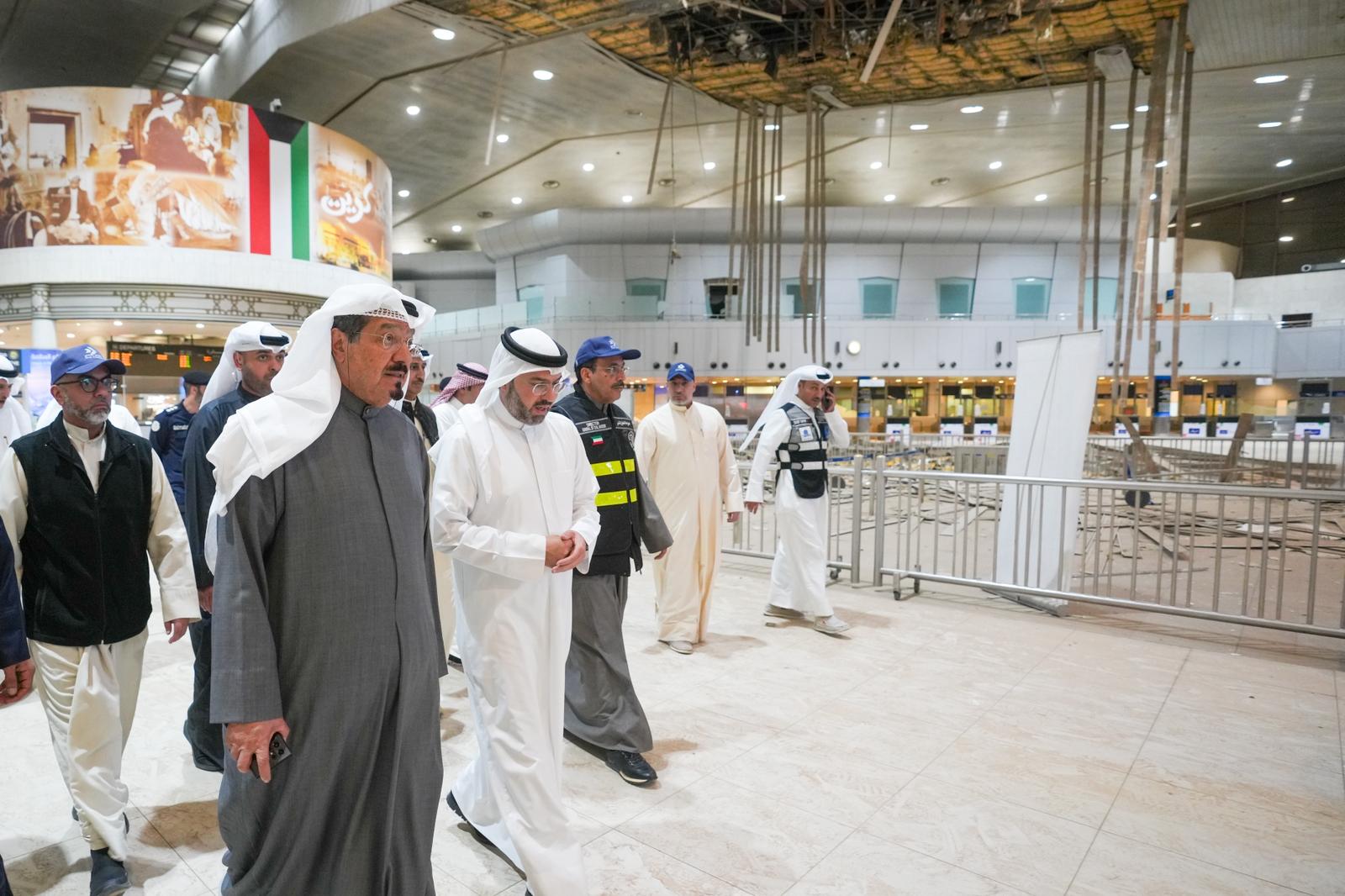 سمو رئيس مجلس الوزراء متفقدًا مطار الكويت الدولي