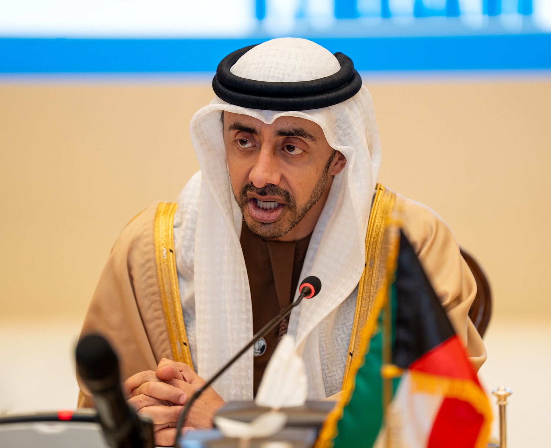 نائب رئيس مجلس الوزراء وزير الخارجية الإماراتي الشيخ عبدالله بن زايد